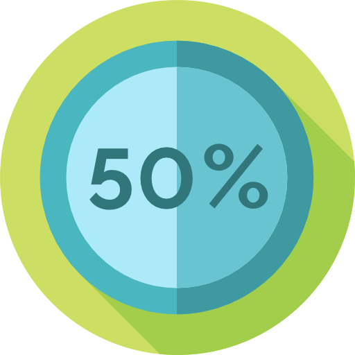 Diskon 50 %